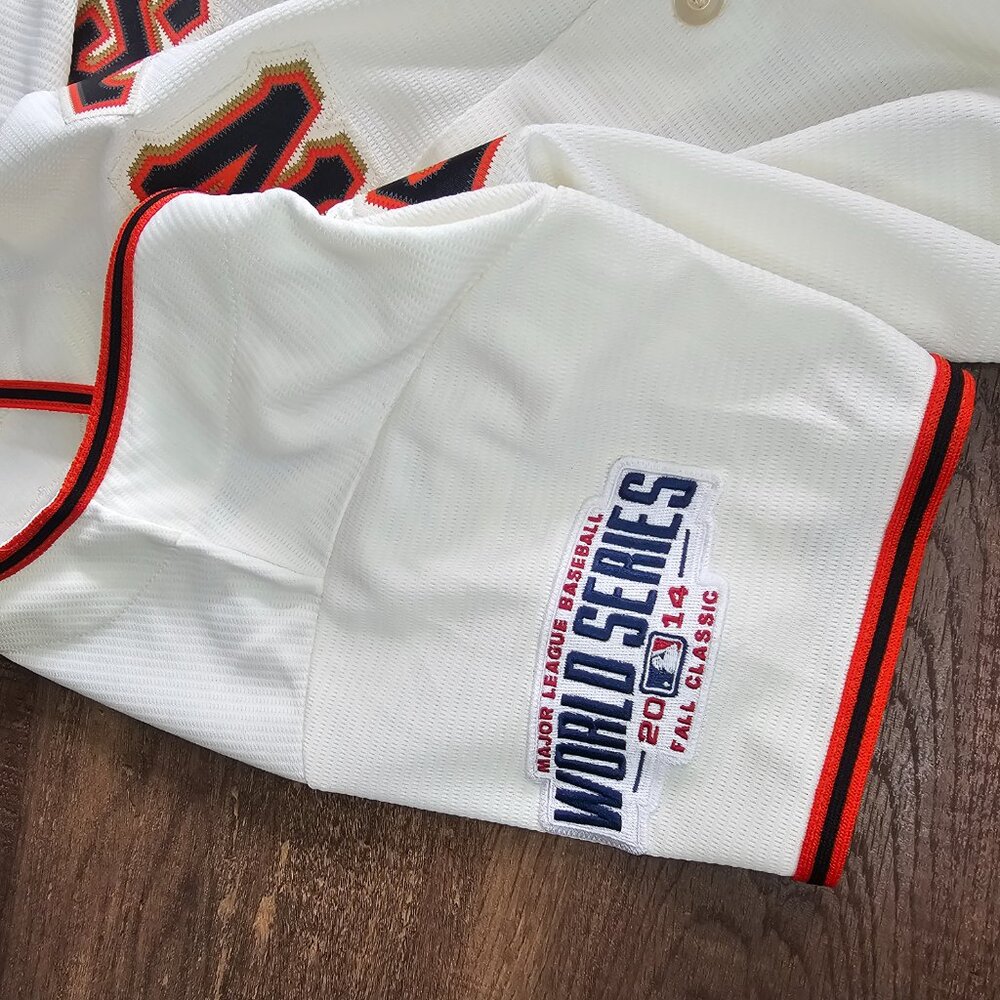 Majestic Genuine Posey 28 San Francisco Giants World Series 2014 Jersey - Picture 4 of 8